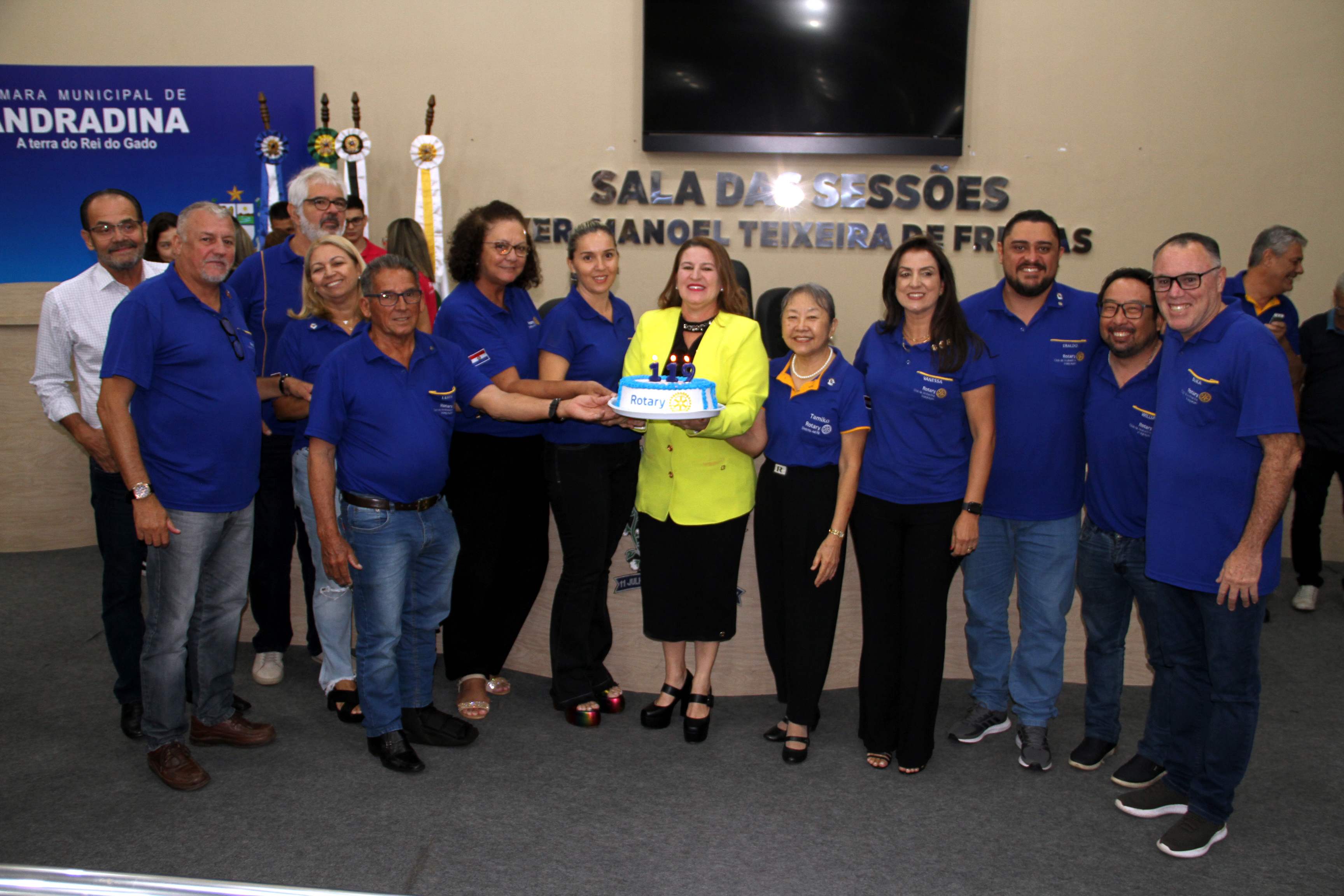 Vereadores homenageiam Rotary Internacional pelos 119 anos da instituição