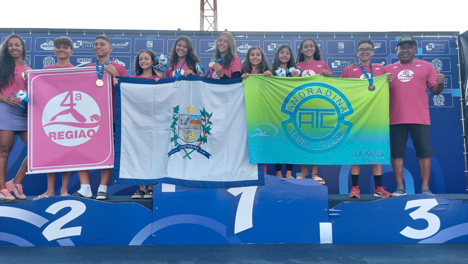 Natação Andradinense conquista 9 medalhas e um índice técnico em Mococa