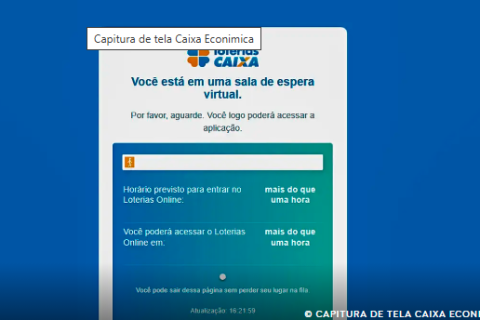 Mega da Virada: site Loterias Caixa tem fila de espera para apostar