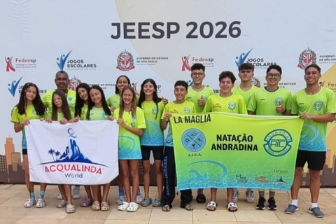 Natação de Andradina conquista seis medalhas em seletiva estadual escolar em Bauru