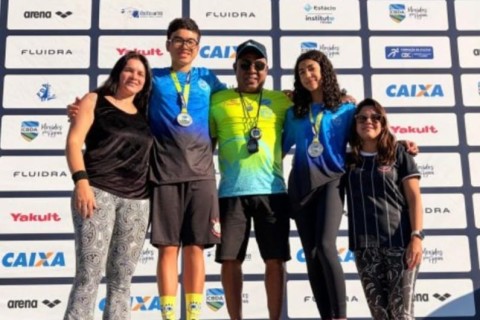 Andradina conquista dois vice-campeonatos brasileiros na natação infantil
