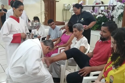 Paróquia São Sebastião celebrou Santa Ceia do Senhor e Paixão do Nosso Senhor Jesus Cristo